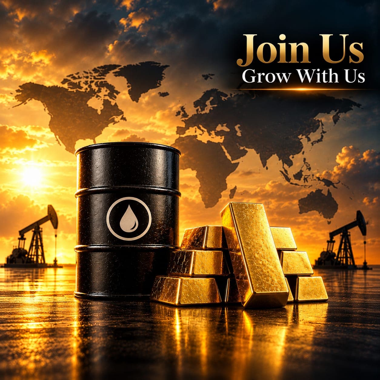 Gold bar stack asset display layout